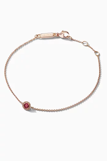 Salasil Bracelet with Ruby in 18kt Rose Gold    
