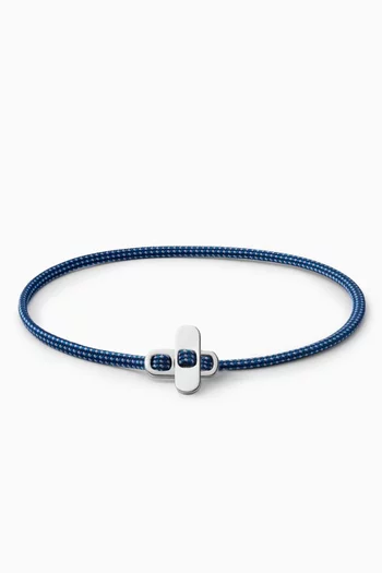 Metric Rope Bracelet in Sterling Silver    