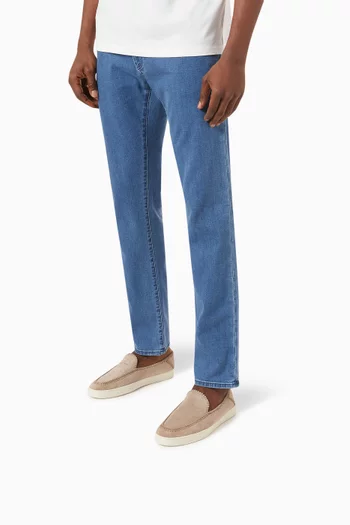 Slip-on Sneakers in Calf Leather