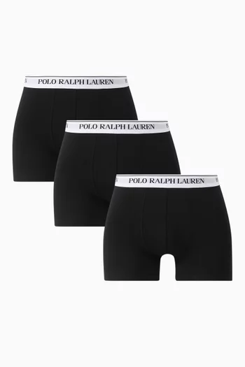 Classic Boxer Briefs in Stretch Cotton, Set of 3