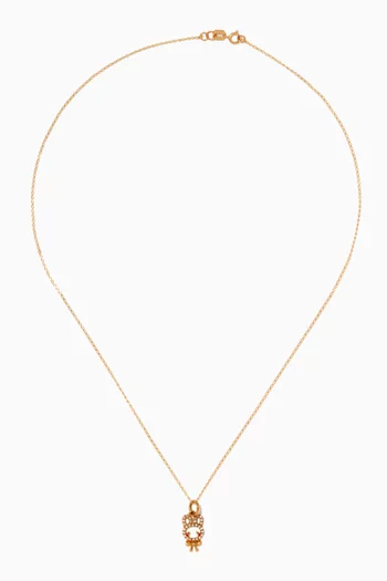 "Sherry the Bunny" Diamond Pendant in 18kt Yellow Gold          
