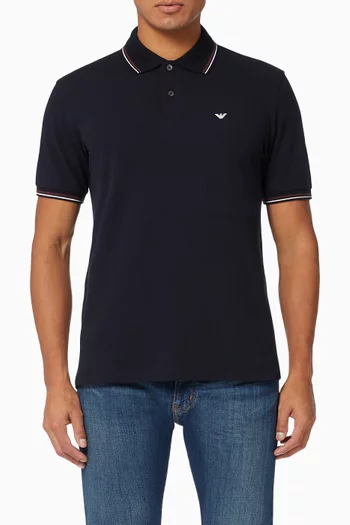 Essential Capsule EA Polo Shirt in Cotton Piquet   