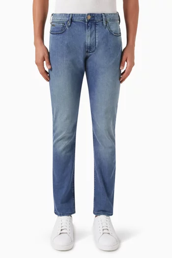 Shop Emporio Armani Slim Fit Jeans for Men Online in Oman Ounass