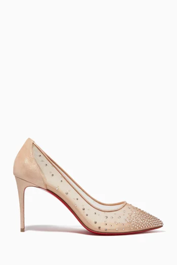 Follies Strass 85 Pumps in Rete