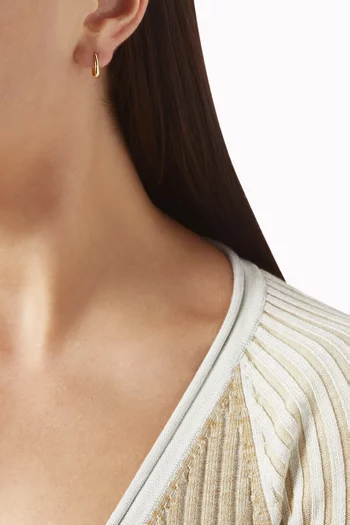 Claw Huggies in 18ct Gold Vermeil