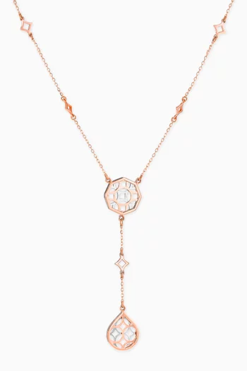Al Qasr Necklace in 18kt Rose & White Gold   