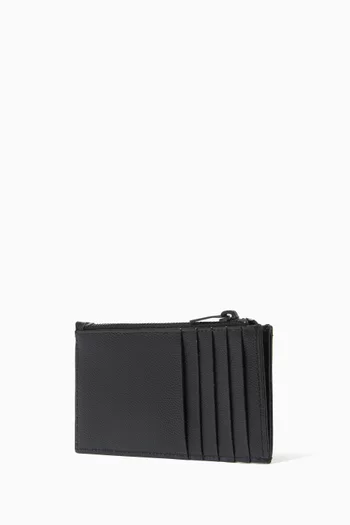 Cassandre Fragments Zip Card Case in Matelassé Leather      