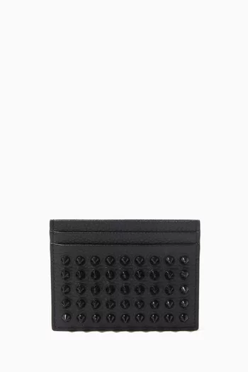 Kios Spike Card Case in Calf Leather