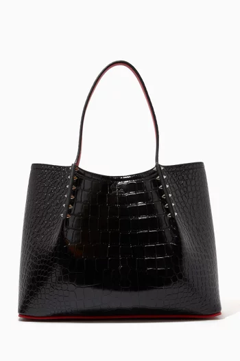 Cabarock Tote Bag in Croc-effect Leather   