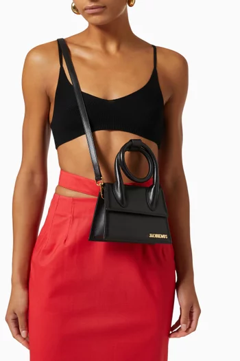 Le Chiquito Noeud Bag in Leather          