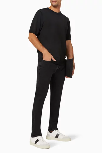 Crewneck T-shirt in Acetate 