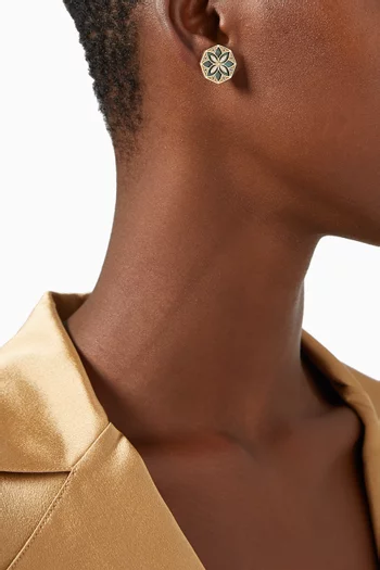 Ward Turath Earrings in 18kt Yellow Gold       