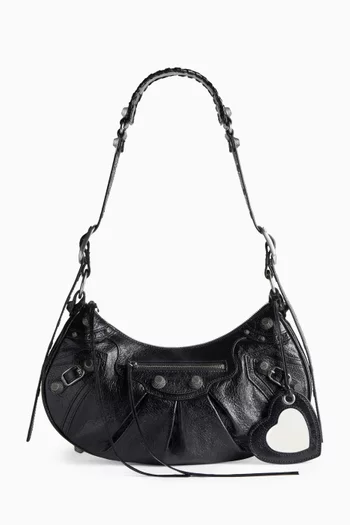 Small Le Cagole Shoulder Bag in Arena Lambskin