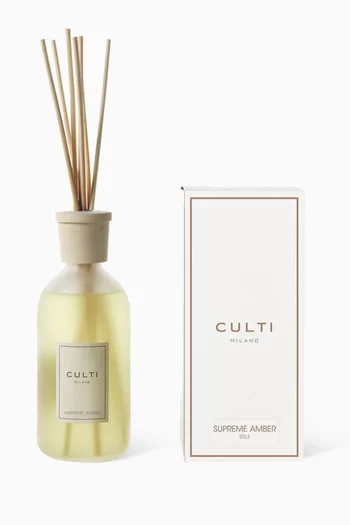 أعواد توزيع عطر سوبريم أمبر ستيل، 500 ملل