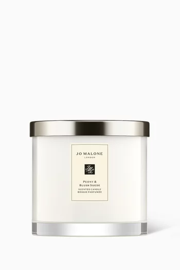 Peony & Blush Suede Deluxe Candle, 600g