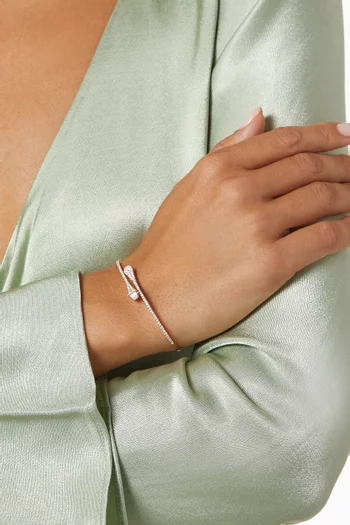 Cleo Diamond Slim Bracelet in 18kt Rose Gold