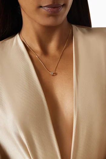 Quatre Radiant Edition Mini Pendant in 18kt Yellow & White Gold
