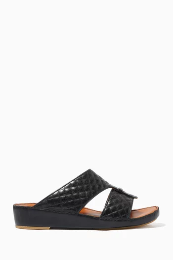 Cerchio Caviar Sandals in Goat Leather  