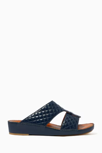 Cerchio Caviar Sandals in Goat Leather  