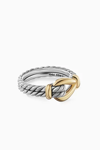 Thoroughbred® Loop Ring in 18kt Yellow Gold & Sterling Silver     
