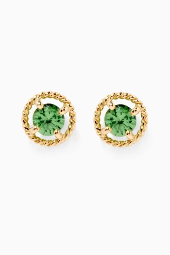 Salasil Tsavorite Earrings in 18kt Yellow Gold    