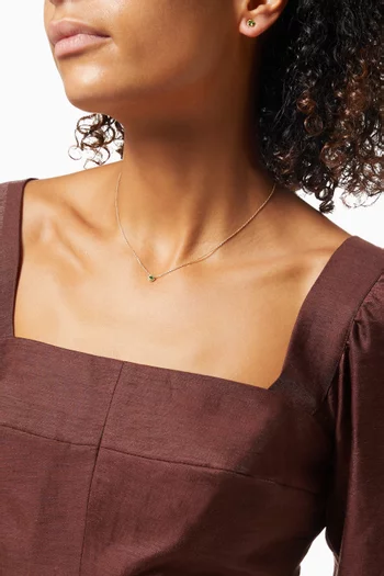 Salasil Tsavorite Necklace in 18kt Yellow Gold      