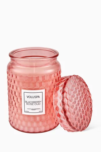 Blackberry Rose Oud Large Jar Candle, 510g