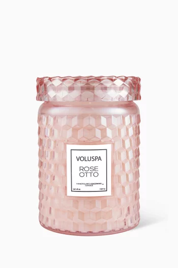 Rose Otto Large Jar Candle, 510g      