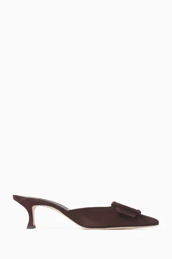 Maysale 50 Mules in Suede