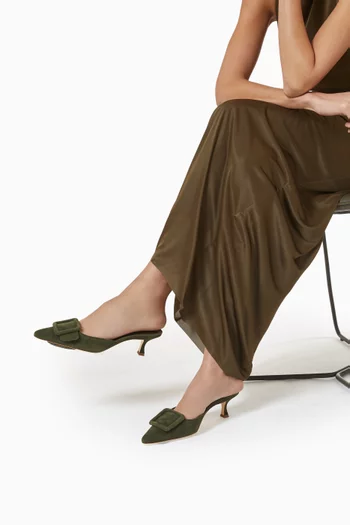 Maysale 50 Mules in Suede