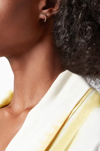 Bamboo Hoops in 18kt Yellow Gold