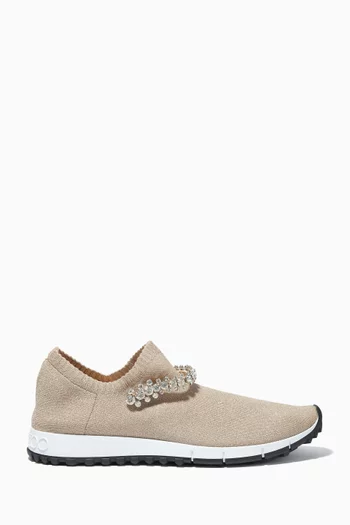 Verona Sneakers with Crystals in Knit 