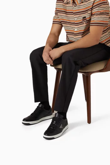Logo Downtown Low-top Sneakers in Leather
