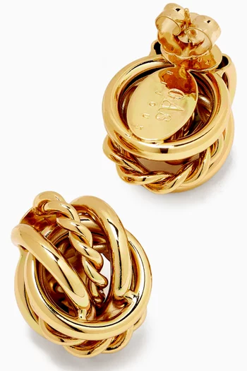 Lilou Stud Earrings in Gold-plated Metal