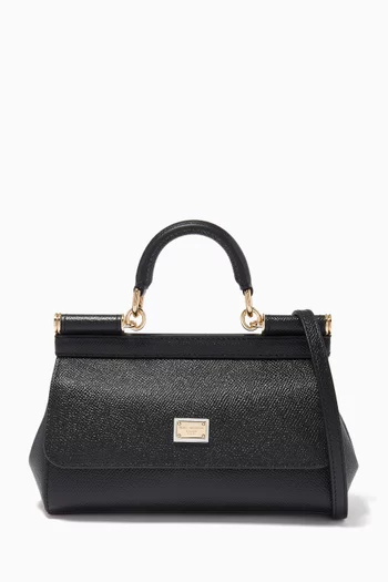 Small Miss Sicily East West Bag in Dauphine Leather
