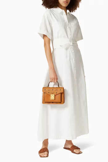 Small Patricia Satchel in Visetos 