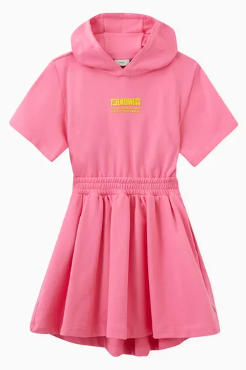 Hooded Dress in Cotton  