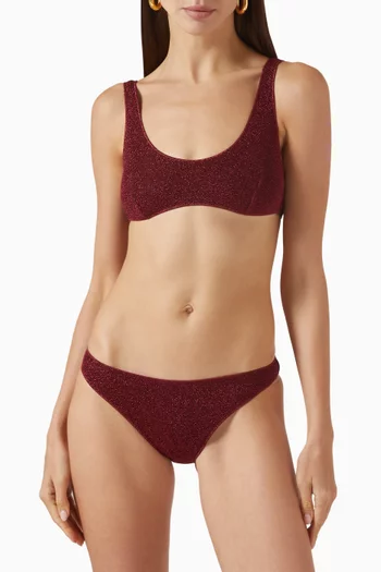 Lumiere Sporty Bikini Set in Lurex
