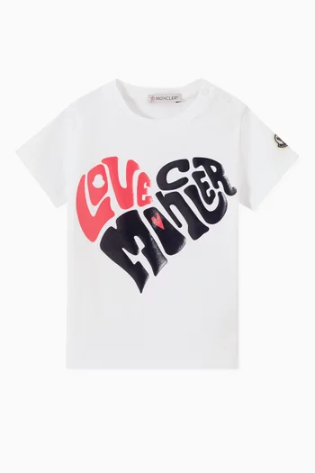 Love Moncler Print T-shirt in Jersey 