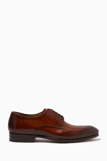 Derby Lace-Up Shoes in Calf Leather