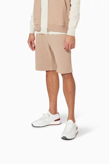 سنيكرز أسفل الكاحل قطن منسوج ومزين بثقوب