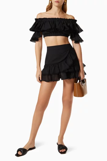 Fera Mini Skirt in Cotton   