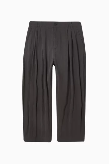 Yale Wide-leg Pants in Cotton-blend