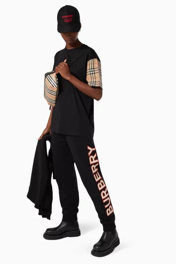 Carrick Check Sleeve T-shirt in Jersey   