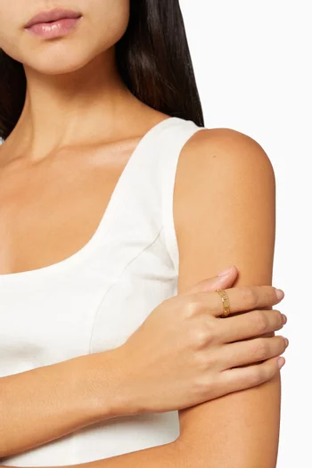 Miller Stud Ring in 18kt Gold-plated Brass  