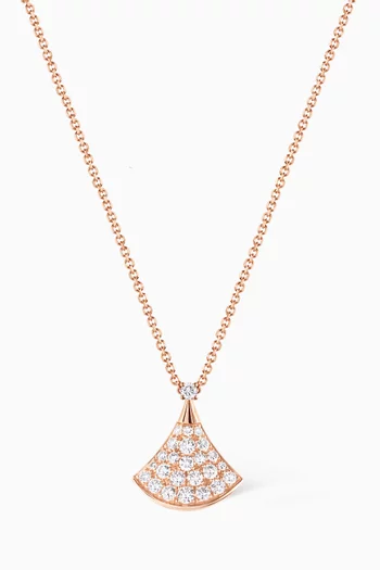 Divas' Dream Diamond Necklace in 18kt Rose Gold     