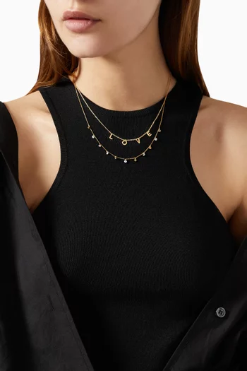Pearl & Glass Stone Necklace