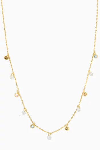 Pearl & Glass Stone Necklace