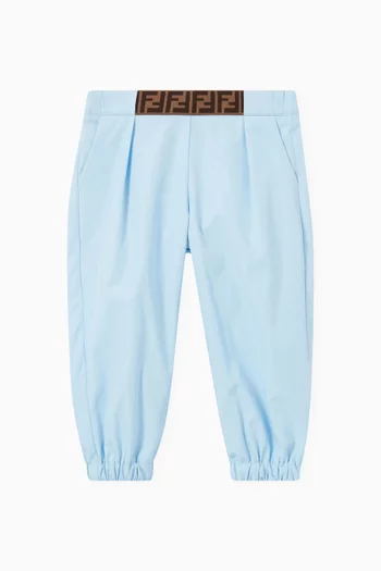 FF Logo Band Pants in Cotton  