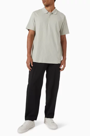 Bron Polo Shirt in Cosmos Slub Cotton